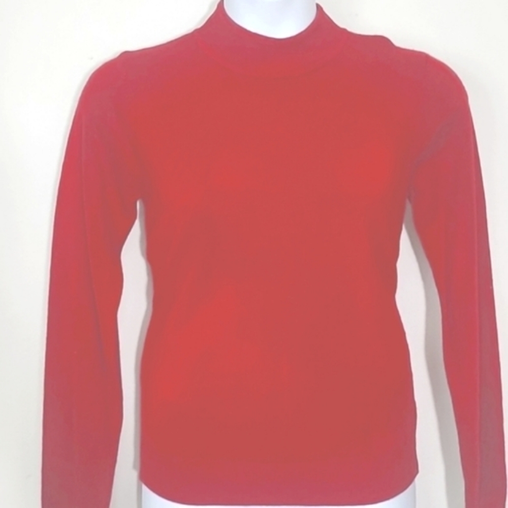 Rebecca Malone Mock turtle neck sweater long sleeve super soft Medium